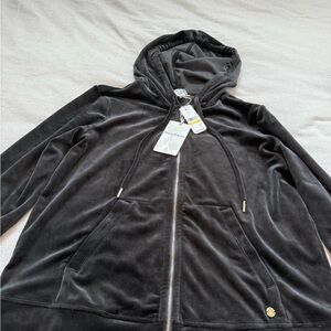 Tommy Bahama Black Velour Jacket Medium